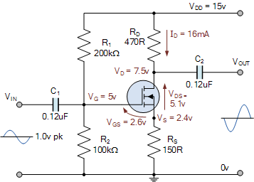 mosfet amplifier experiment