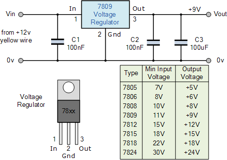 5 Volt Regulator Circuit Diagram