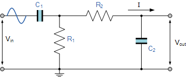 passief rc banddoorlaatfiltercircuit