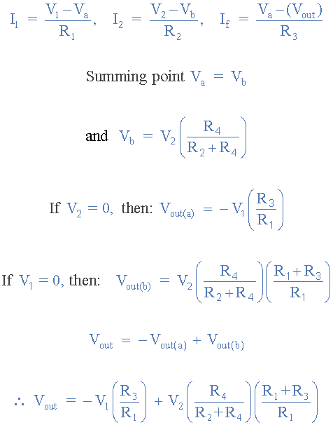 Differenzverstärker-Übertragungsfunktion