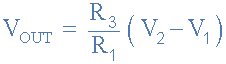 Gleichung des Differenzverstärkers