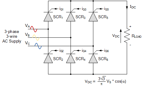 3 phase rectifier output voltage