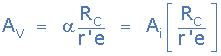 common base voltage gain