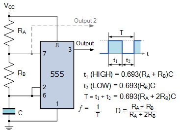 555 circuits oscillator