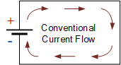 flux de courant conventionnel circuit
