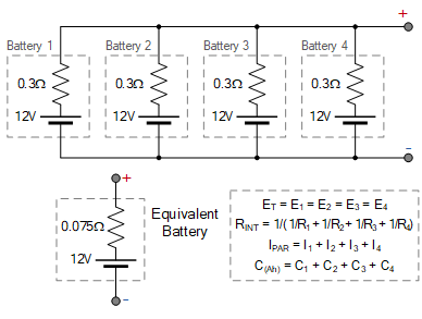 connecter des batteries ensemble en parallèle